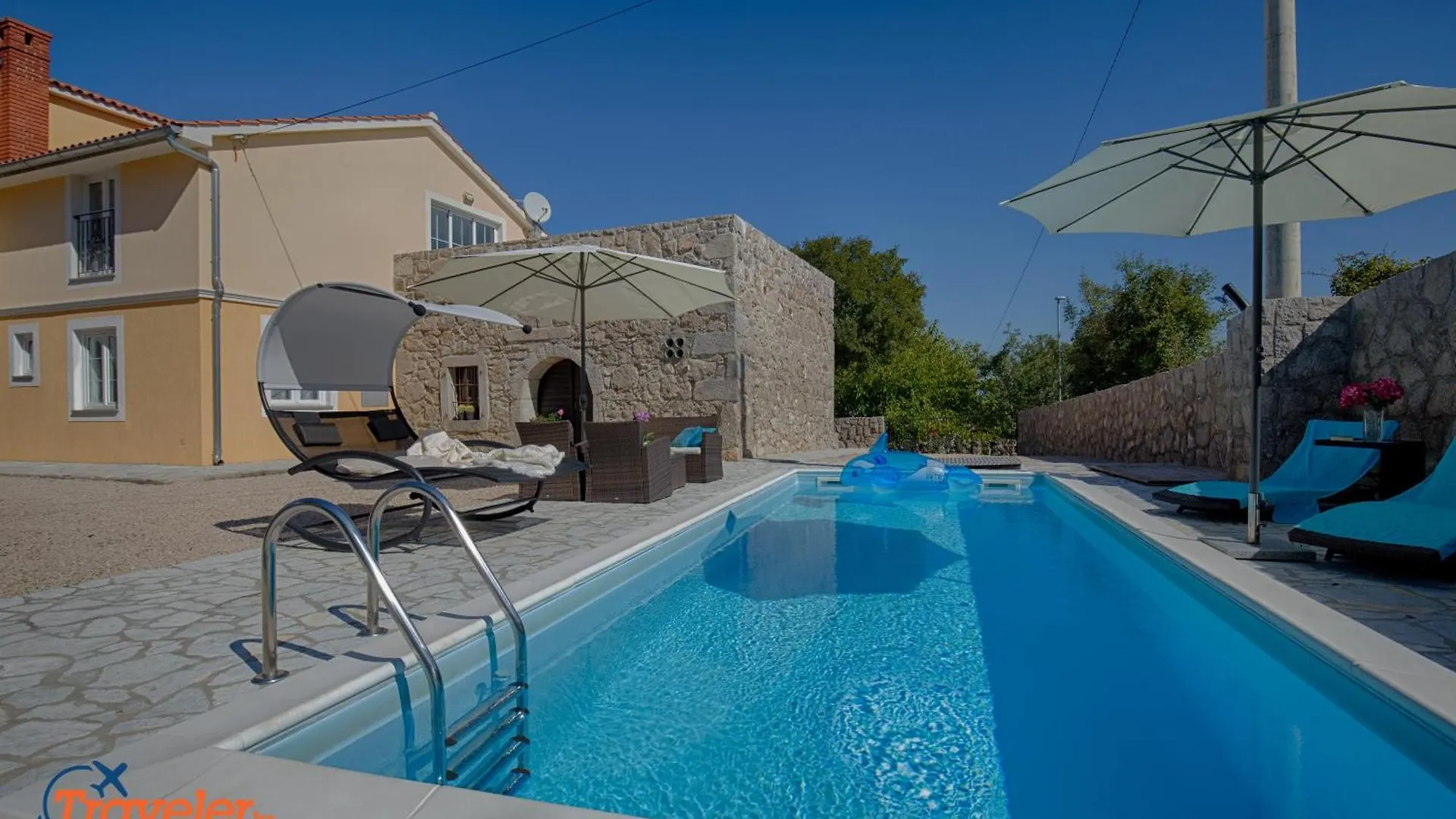 Luxury And Modern Villa With Pool Near Beach By Traveler Tourist Agency Krk - Id 2138 Vrh  0*, Vrh (Krk)